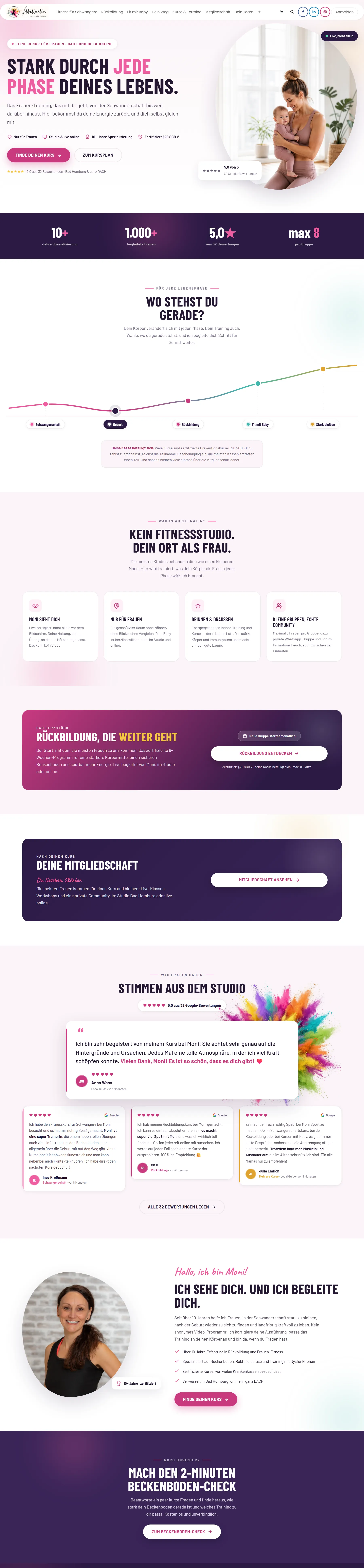 Adrillnalin website on Odoo